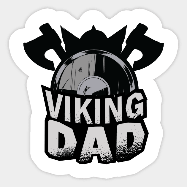 Cool Viking Dad Sticker by BamBam